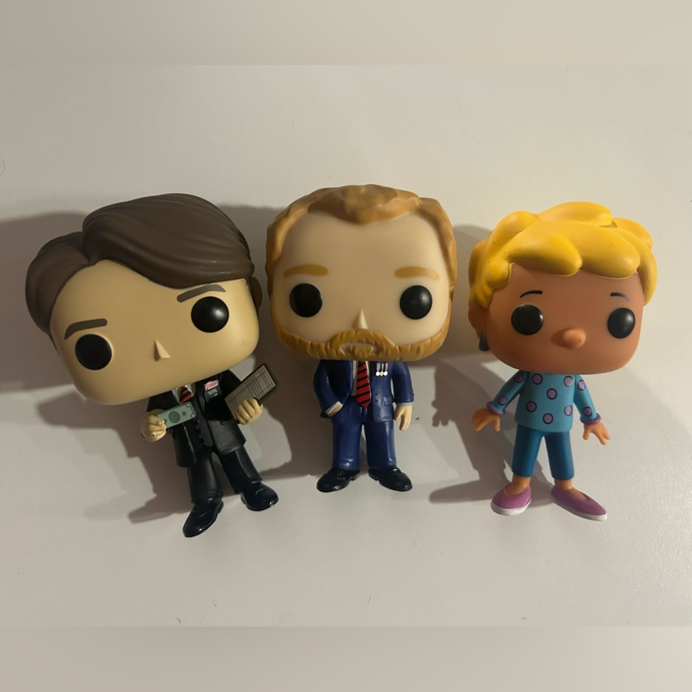 Set of 3 plastic FUNCO toys